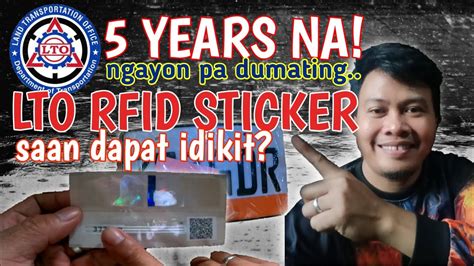 where to install rfid sticker